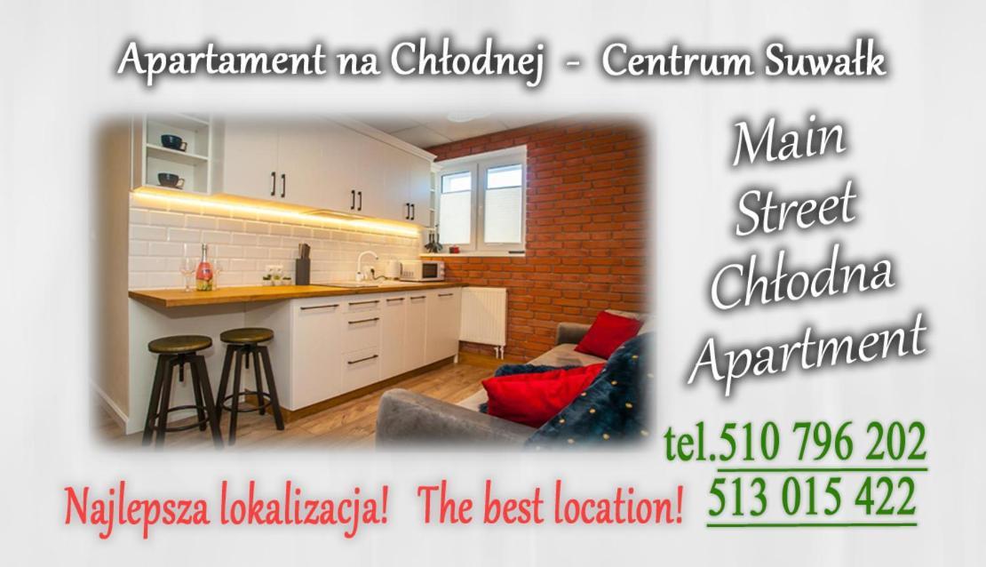 Main Street Chlodna Apartment Suwałki Kültér fotó